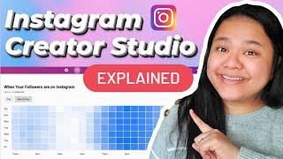 View IG insights & schedule IG posts on desktop! | Instagram Creator Studio Explained