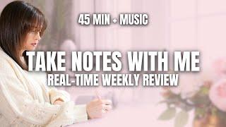 Plan Your Week With Me | 45 Min | Real-Time Productivity Exercise  with Music + Prompts