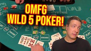 $2000 VS WILD 5 POKER IN LAS VEGAS!! CRAZY!!