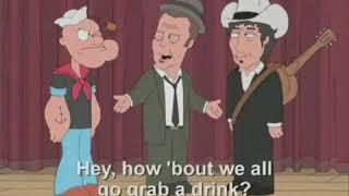 Tom Waits Backstage with Bob Dylan (Family Guy Clip)