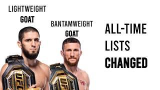 2 UFC Divisions Just Got New GOATs