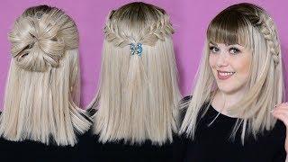 3 Прически на короткие волосы ! 3 Easy Hairstyles for SHORT Hair