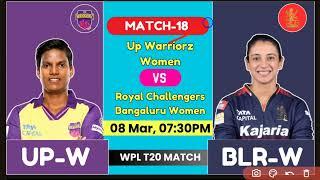 UPW vs BLRW WPL Match, UPW vs RCBW Fantasy Team,UP Warriorz vs Royal Challengers Bengaluru WPL Today