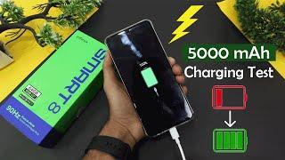 Infinix Smart 8 Charging Test | 5000 mAh battery 0% to 100% 