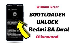 Redmi 8A Dual Bootloader Unlock  | Olive Wood Bootloader Unlock | Any Redmi Bootloader Unlock 2/2