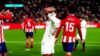 Realistic Simulation: Atletico Madrid vs Sevilla Highlights | PES 2018 | PC