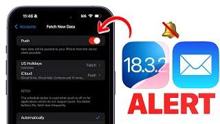 iOS 18.3.2 - important ALERT‼️