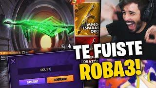 LE ROBO CÓDIGOS DE FREE FIRE EN DIRECTO A MI AMIGO DEL TEAM KS | Kenai V BOT