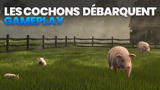 Gameplay FARMING SIMULATOR 25 #8 [MAP US]Je pose les cochons à la ferme