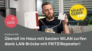 Mit dem FRITZ!Repeater eine LAN-Brücke einrichten: SMARTGEBER Jan zeigt wie’s geht!