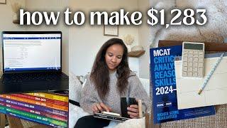 making a money plan to cover MCAT costs (3 EASY ways)