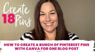 How I create a bunch of Pinterest Pins for one blog post.