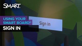 Getting to know your SMART Board with iQ technology: Sign in (2019)