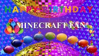 80's style song  HAPPY BIRTHDAY  MINECRAFT FAN   (French Parisian Accent)