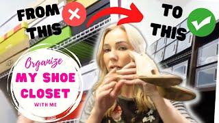 SHOE CLOSET ORGANIZING / Affordable Shoe Storage Solution / Eve Pavlova