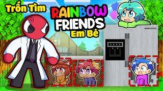 HIHA EM BÉ BLUE VÀ YUMMIE EM BÉ GREEN TRỐN TÌM VỚI RED BẢO MẪU*TRỐN TÌM RAINBOW FRIENDS EM BÉ 