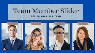 Team Member Slider | Client Testimonials | Slider Factory Pro | WPFrank