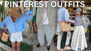 RECREATING SPRING/SUMMER PINTEREST OUTFITS 2024 | Casual Outfit Ideas