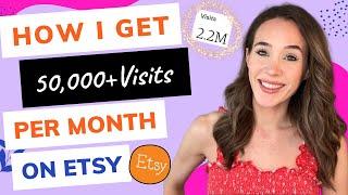 How I Get 50,000+ Visits Per Month On Etsy | How to Drive Traffic To Etsy Shop | Pinterest and Etsy