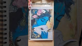 Krishna drawing ️ soft pastels drawing ️  #shorts #drawing #krishna #softpastel #art #shortsviral