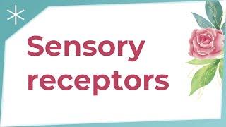 Sensory receptors