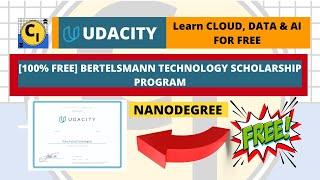 Udacity Nanodegree for FREE | Bertelesmann technology Program Scholarship | Course Intern