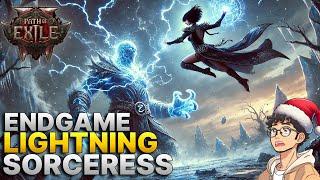 This is build INSANE!Endgame Lightning Sorceress Gameplay - Path of Exile 2