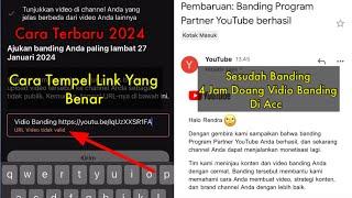 Solusi URL Vidio Banding Monetisasi Tidak Valid