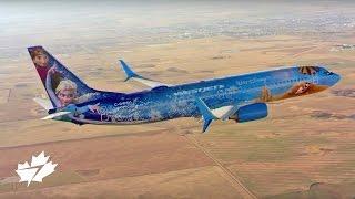 Fly with the Disney Frozen-themed Plane | WestJet