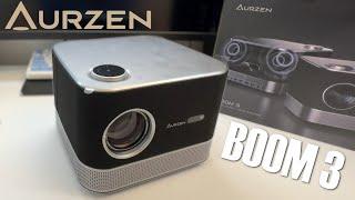 Amazing Audio:   AURZEN Boom 3 Smart Projector - Testing an Review