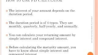 FD Calculator | How to Calculate Fixed Deposit Maturity Amount
