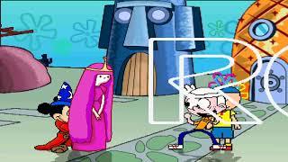 MUGEN Request: Princess Bubblegum and Mickey Mouse VS Lincoln Loud and Caillou (Tania morales)