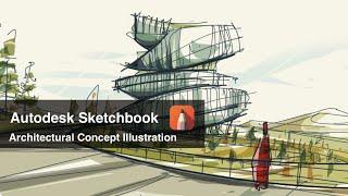Autodesk Sketchbook App / Concept Architectural Sketch