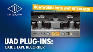 Universal Audio UAD Oxide Tape Recorder Plug-in Demo