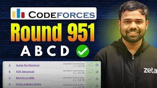 A-D Codeforces Round 951 (Div. 2) Editorials | Fixing a Binary String Earning on Bets XOR Sequences