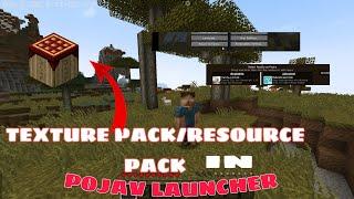 How to add Resource pack or Texture pack in pojav launcher?  Mr.Buddy2.0