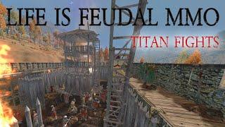 Life is Feudal: MMO - Counter Siege - Titan Fight #5 - Red vs Purple