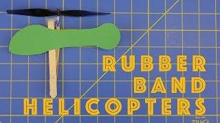 Young Engineers: How to Make Rubber Band Helicopters - Engineering projects for kids