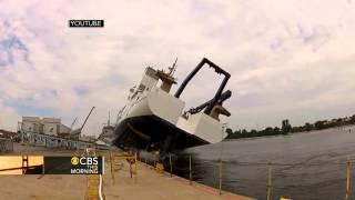 Ship launch goes horribly wrong; video goes viral