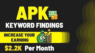 How to Find Profitable Keywords for APK Website | APK Keyword Research | Mod Apk Website Adsense