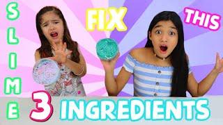 FIX THIS SLIME WITH ONLY 3 INGREDIENTS SLIME CHALLENGE