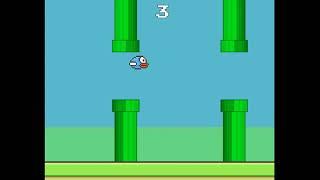 Искусственный интеллект играет в игру Flappy Bird