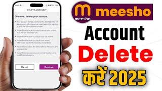 meesho account delete kaise kare permanently | how to delete meesho account