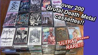 HUGE Death Metal and Grindcore cassette tape collection