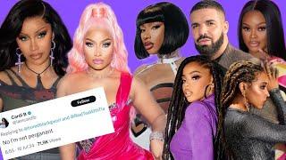 ‼️Cardi B Fans DR️G her & she backtracks on Megan Shade! Nicki Minaj PF2 Billboard, JT Album Tracks