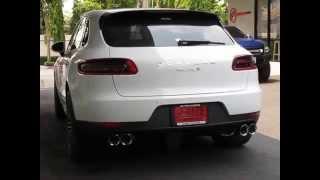 Fabspeed twin mufflers on Porsche Macan S V6 by Redline Auto