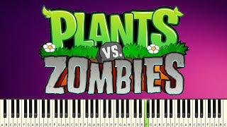 Plants vs Zombies - Grasswalk - PIANO TUTORIAL