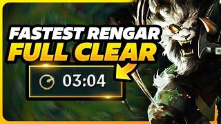 [S14] Fastest Rengar Fullclear | Patch 14.24