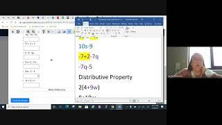 Simplifying Expressions and Distributive Property