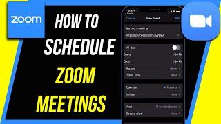How to Schedule a Zoom meeting on the Zoom Mobile App